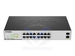 D-LINK Switch Easy Smart 16 ports - DGS-1100-18 - 10/100/1000Mbps + 2 SFP